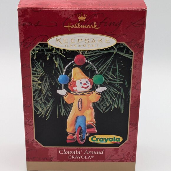 Hallmark Keepsake Clownin' Around Crayola Ornament 1999 NIB - Picture 8 of 11